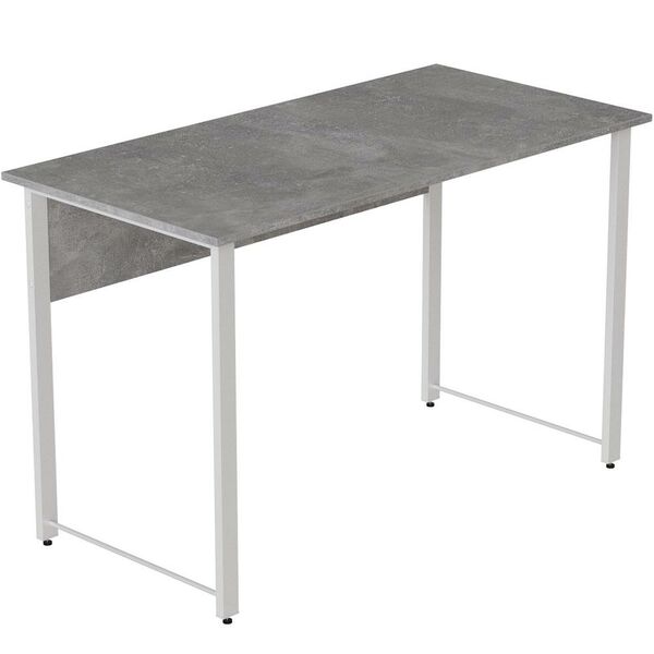 Письменный стол Курт-1 бетон, ТОЛЩИНА СТОЛЕШНИЦЫ ДСП: 16 мм, ШИРИНА СТОЛЕШНИЦЫ: 140 см, ГЛУБИНА СТОЛЕШНИЦЫ: 70 см, ЦВЕТ МЕТАЛЛА: БЕЛЫЙ, ЦВЕТ ДСП: БЕТОН