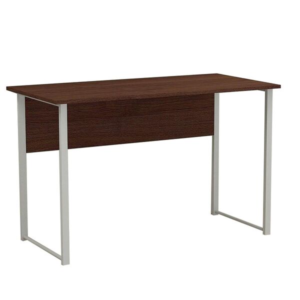 Письменный стол Курт-1 венге, ТОЛЩИНА СТОЛЕШНИЦЫ ДСП: 16 мм, ШИРИНА СТОЛЕШНИЦЫ: 140 см, ГЛУБИНА СТОЛЕШНИЦЫ: 70 см, ЦВЕТ МЕТАЛЛА: БЕЛЫЙ, ЦВЕТ ДСП: ВЕНГЕ МАГИЯ