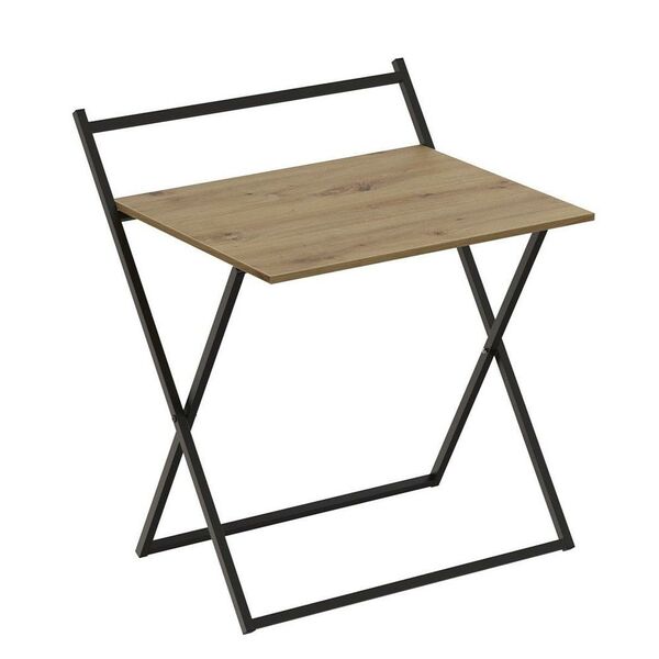 письмовий стіл розкладний (трансформер) Компакт-1 артизан, ТОВЩИНА СТІЛЬНИЦІ ДСП: 16 мм, ШИРИНА СТІЛЬНИЦІ: 79 см, ГЛИБИНА СТІЛЬНИЦІ: 72 см, КОЛІР МЕТАЛУ: ЧОРНИЙ, КОЛІР ДСП: АРТИЗАН