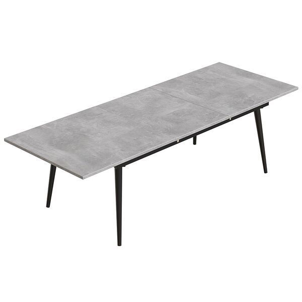 Розкладний журнальний стіл Денді-160 міні бетон, ТОВЩИНА СТІЛЬНИЦІ ДСП: 16 мм, ШИРИНА СТІЛЬНИЦІ: 45 см, ГЛИБИНА СТІЛЬНИЦІ: 70 см, КОЛІР МЕТАЛУ: ЧОРНИЙ, КОЛІР ДСП: БЕТОН