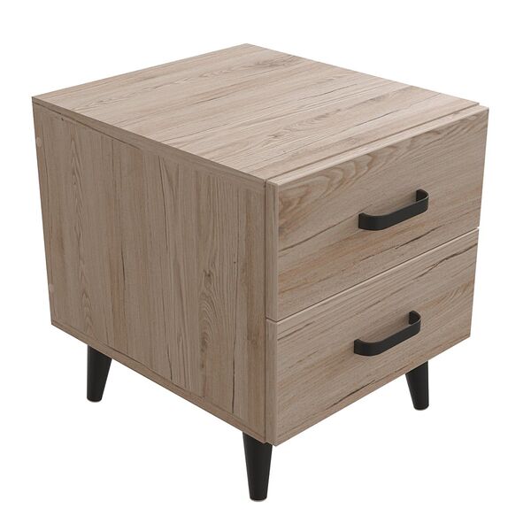 Тумба на дві шухляди Віта-2 сан маріно, КОЛІР МЕТАЛУ: ЧОРНИЙ, КОЛІР ДСП: САН МАРІНО