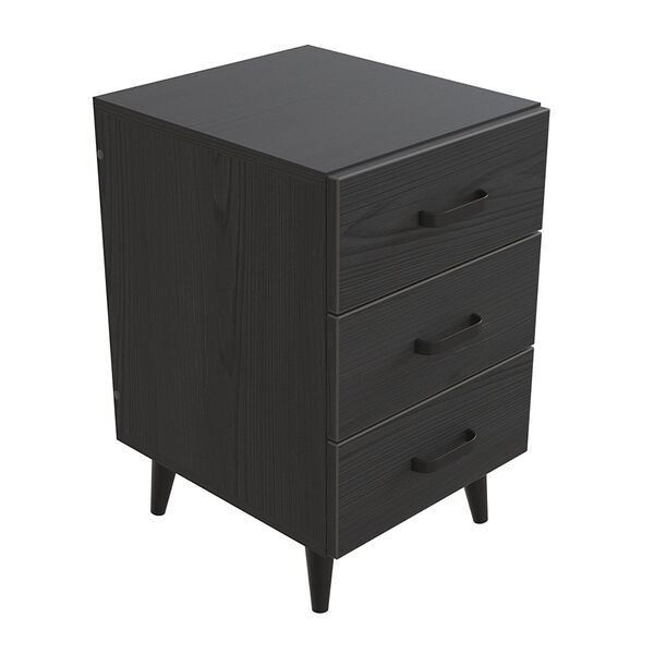 Тумба на три шухляди Віта-3, КОЛІР МЕТАЛУ: ЧОРНИЙ, КОЛІР ДСП: КЕМБРА